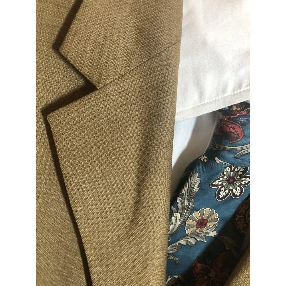 Jos. A. Bank Blazer Mens 41L Brown Wool Sport Coat Jacket Two Button Notch Lapel